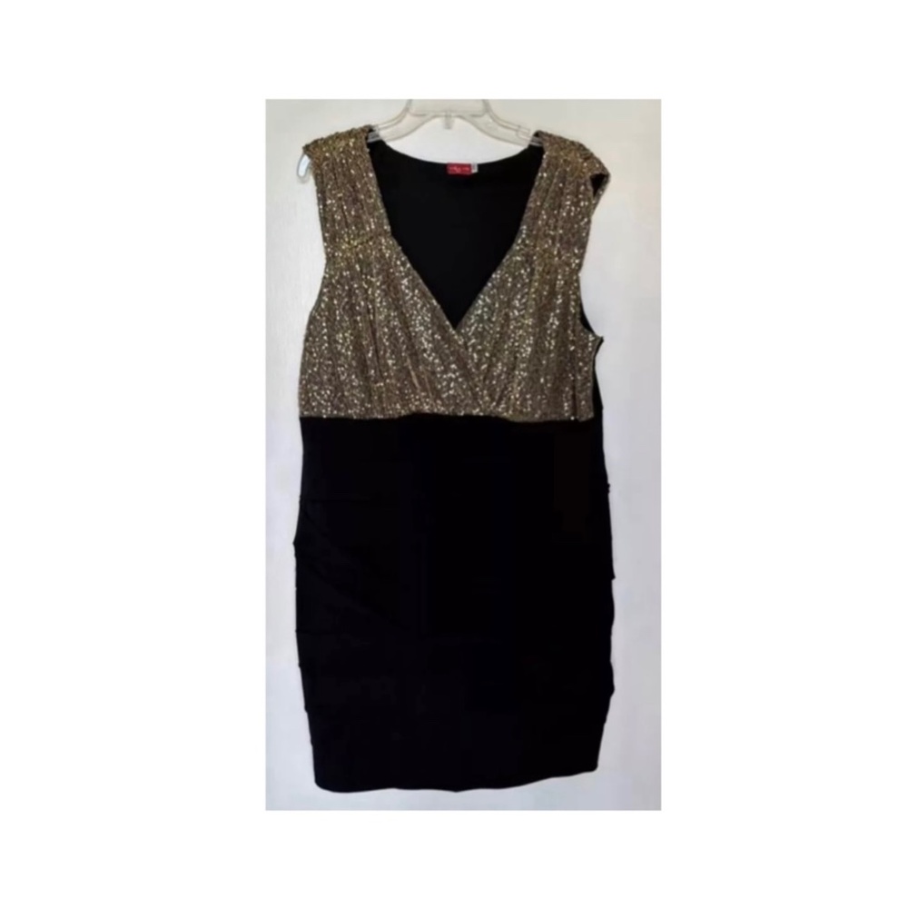 Ruby Rox Brand Womens 20 Sequin Embellished Dress